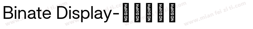 Binate Display字体转换